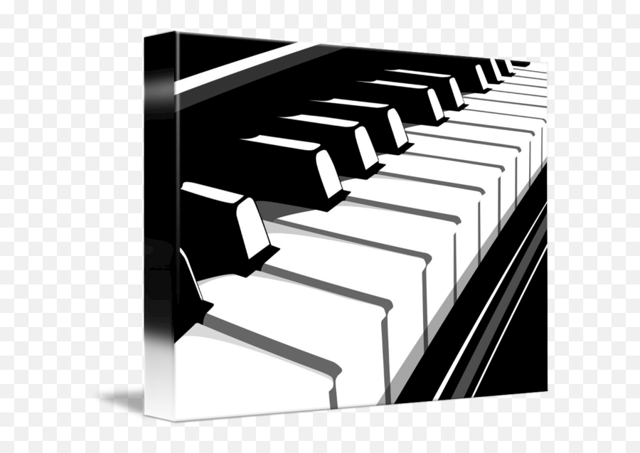 Piano Keyboard No By Michael Tompsett - Piano Keyboard Painting On Canvas Emoji,Piano Keyboard Png