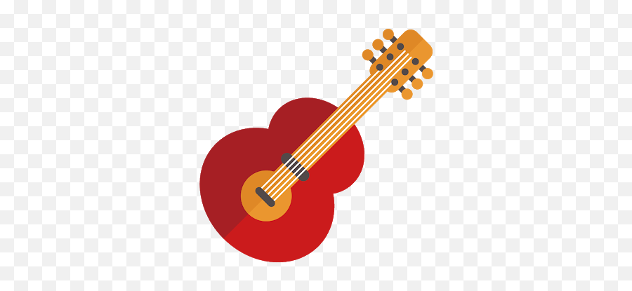 Vector Red Guitar Transparent Emoji,Guitar Transparent Background