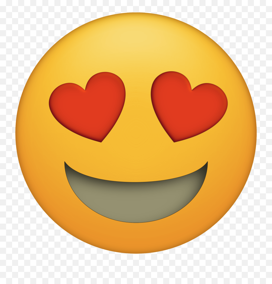 Download Emoticon Heart Emojis Eye - Printable Emoji Faces,Emoji Png