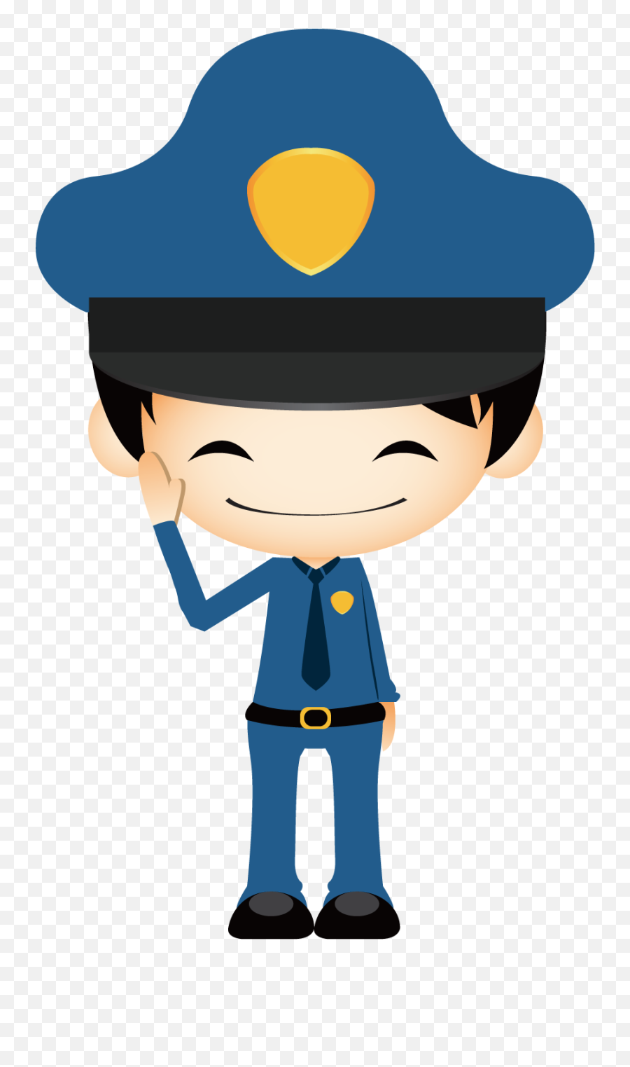Cartoon - Cute Police Clipart Png Emoji,Police Clipart