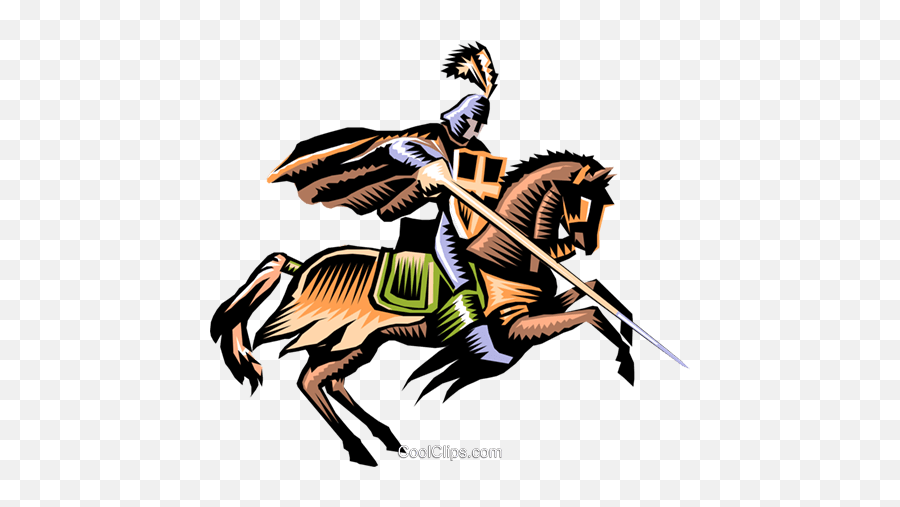 Knight On Horseback Royalty Free Vector Clip Art Emoji,Knights Clipart