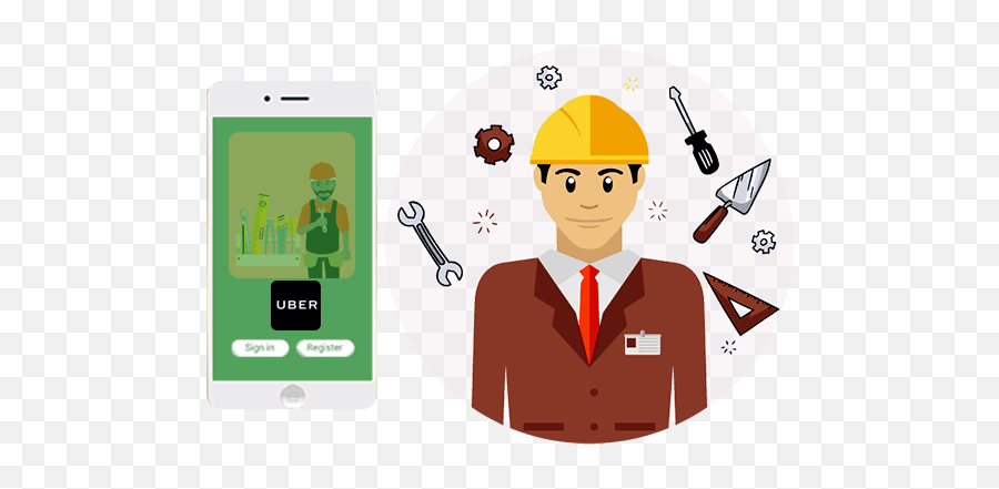 Uber For Handyman App Development - On Demand Handyman App Emoji,Handyman Png