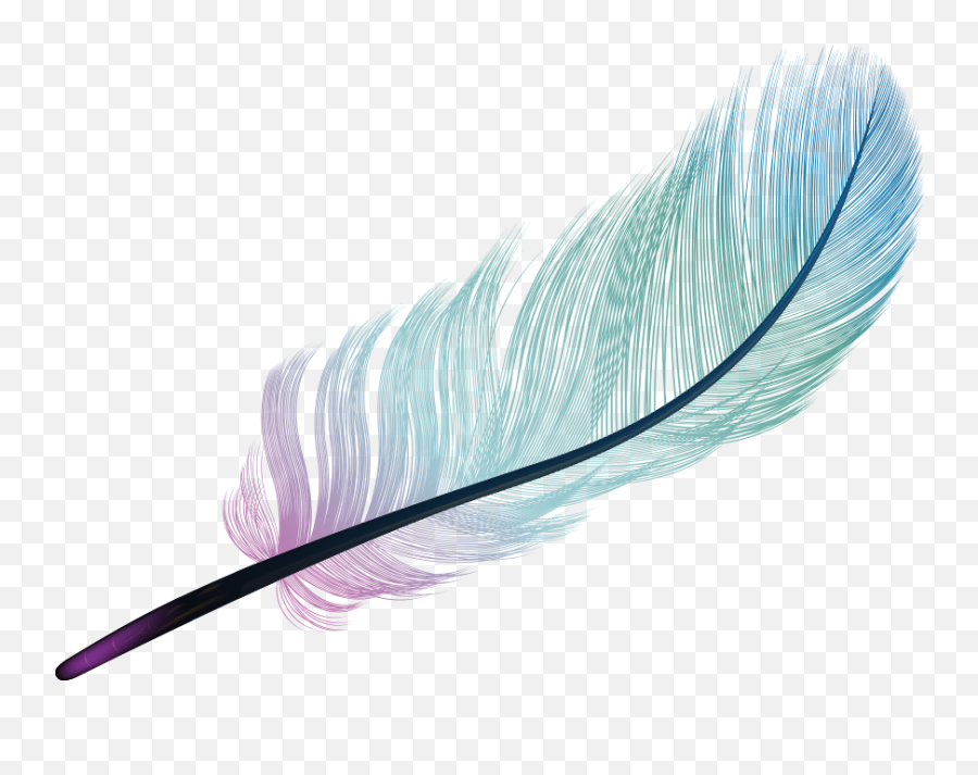 Free Transparent Feather Png Download - Colorful Feather Transparent Background Emoji,Feather Png