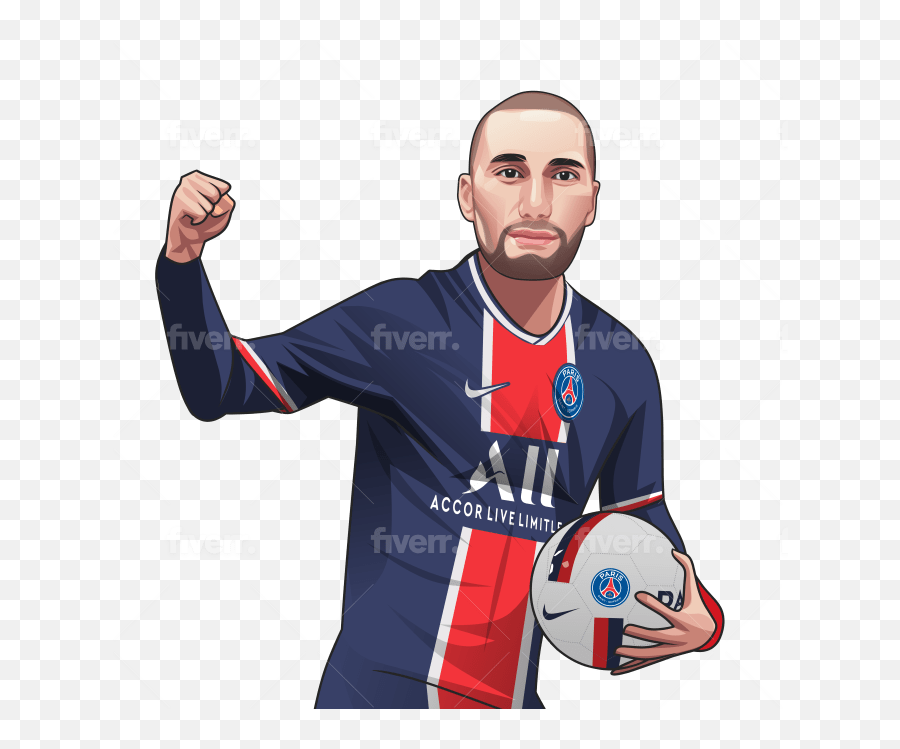 Create Cartoon Portrait Of You With Costume Footballer Body Emoji,Cartoon Body Png