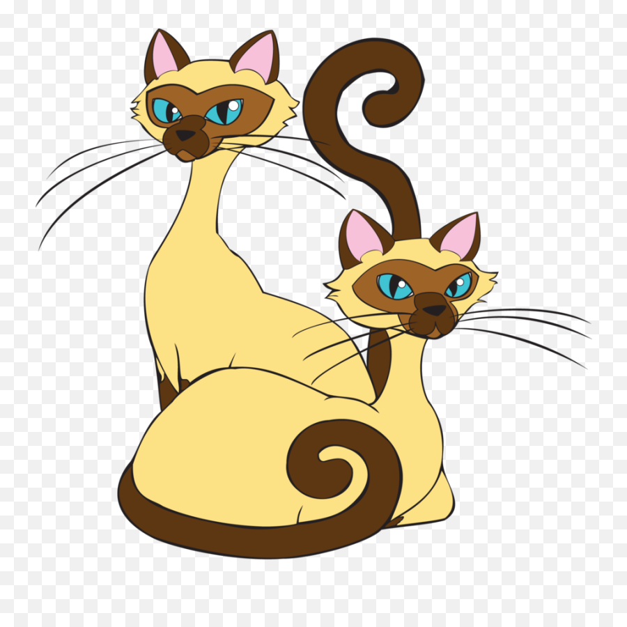 Si And Am By Tewateroniakwa - Siamese Cat Clipart Png Si And Am Art Emoji,Pete The Cat Clipart