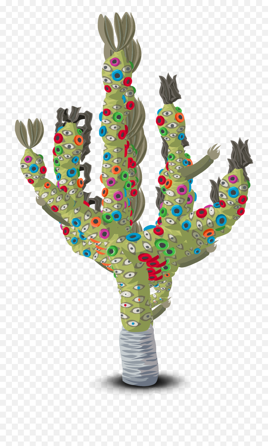 Download Christmas Cactus Clip Art - Transparent Background Christmas Cactus Transparent Background Emoji,Cactus Transparent Background