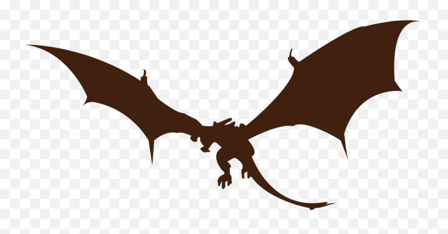 Dragon Silhouette Monster Png - Flying Dragon Silhouette Transparent Background Emoji,Dragon Silhouette Png