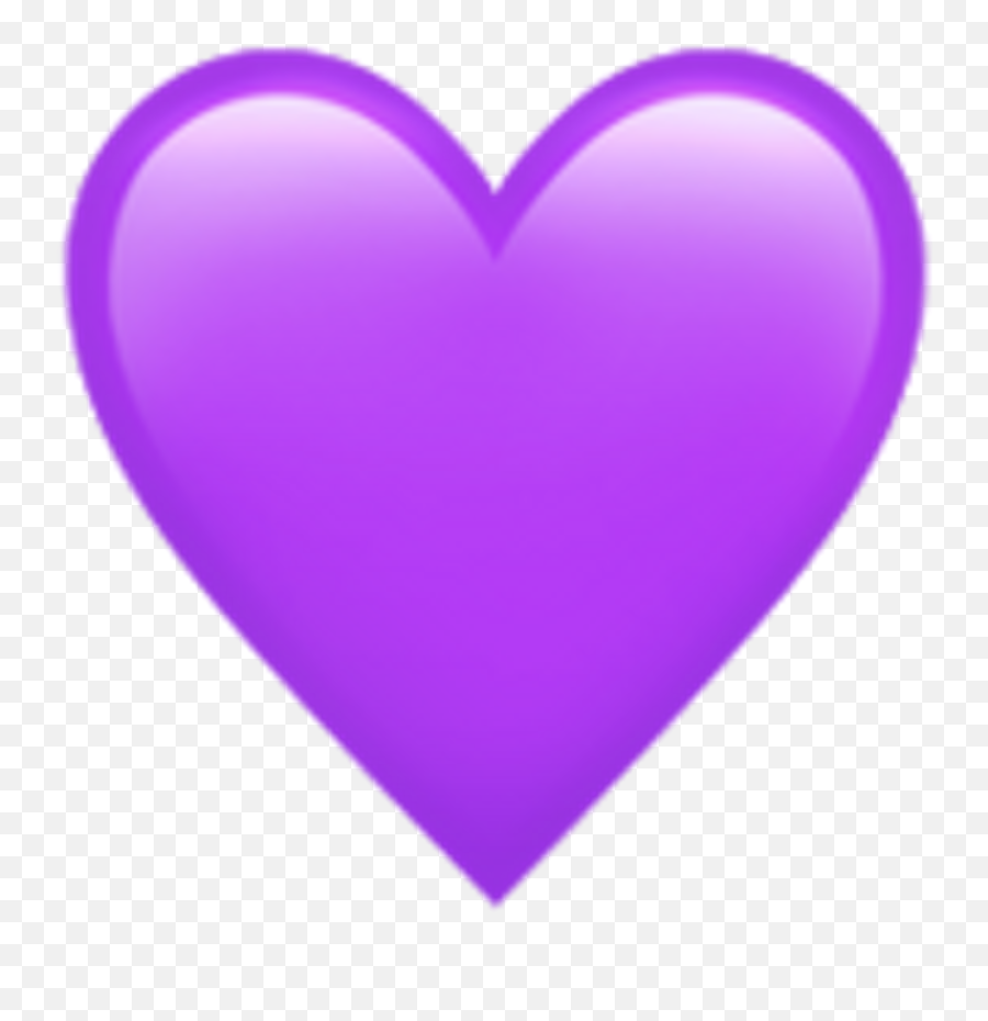 Emoji Purple Heart Symbol Sticker - Purple Heart Emoji Png Transparent,Heart Emoji Png
