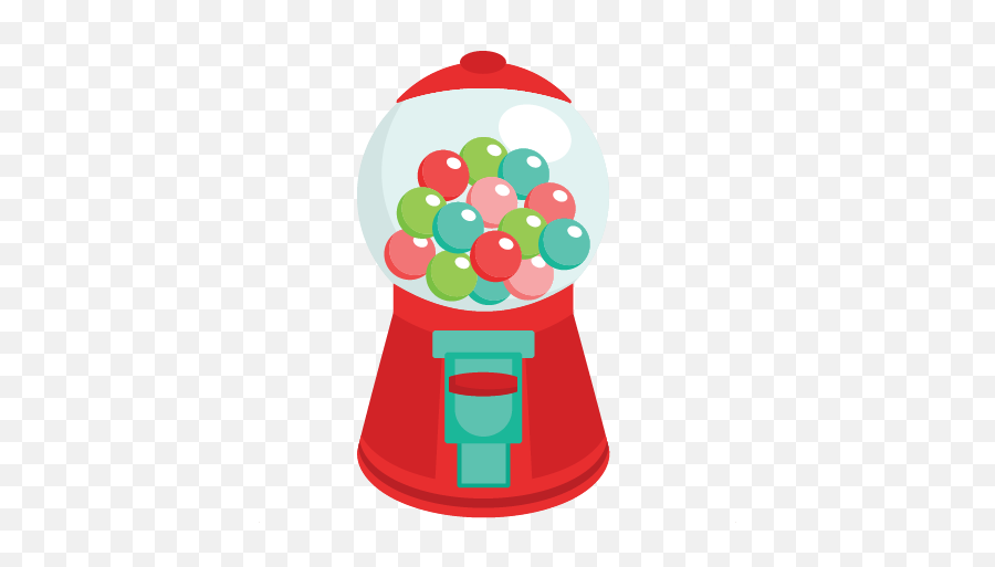 Gumball Machine Valentine Clip Art Svg - Transparent Gumball Machine Png Emoji,Gumball Machine Clipart