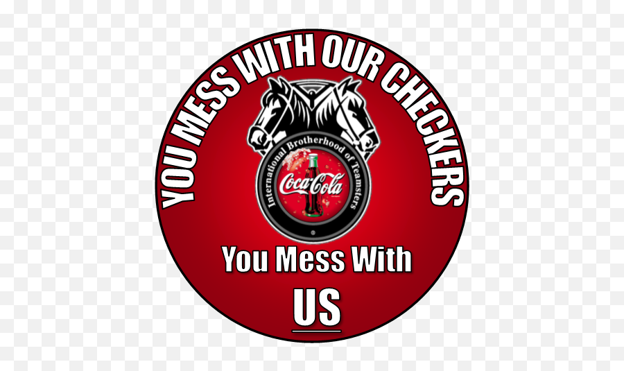 Local 174 Checkers At Swire Coca - Coca Cola Emoji,Teamsters Logo