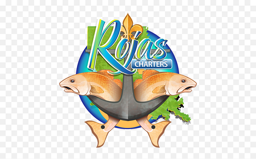 Rojas Fishing Charters - Fish Emoji,Charters Logo
