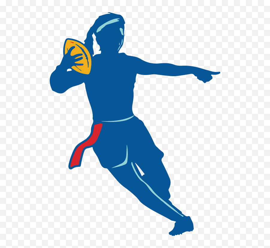 Girls Flag Football Clipart - Flag Football Transparent Background Emoji,Football Clipart Transparent