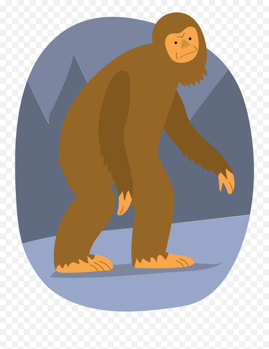 Bigfoot In The Forest Clipart Free Download Transparent - Ugly Emoji,Forest Clipart