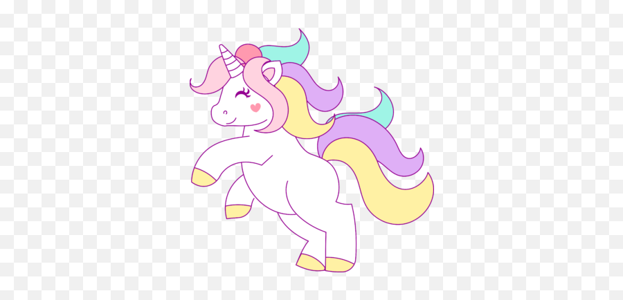 Unicorn Clipart Clipartxtras - Pastel Unicorn Clipart Png Emoji,Unicorn Clipart