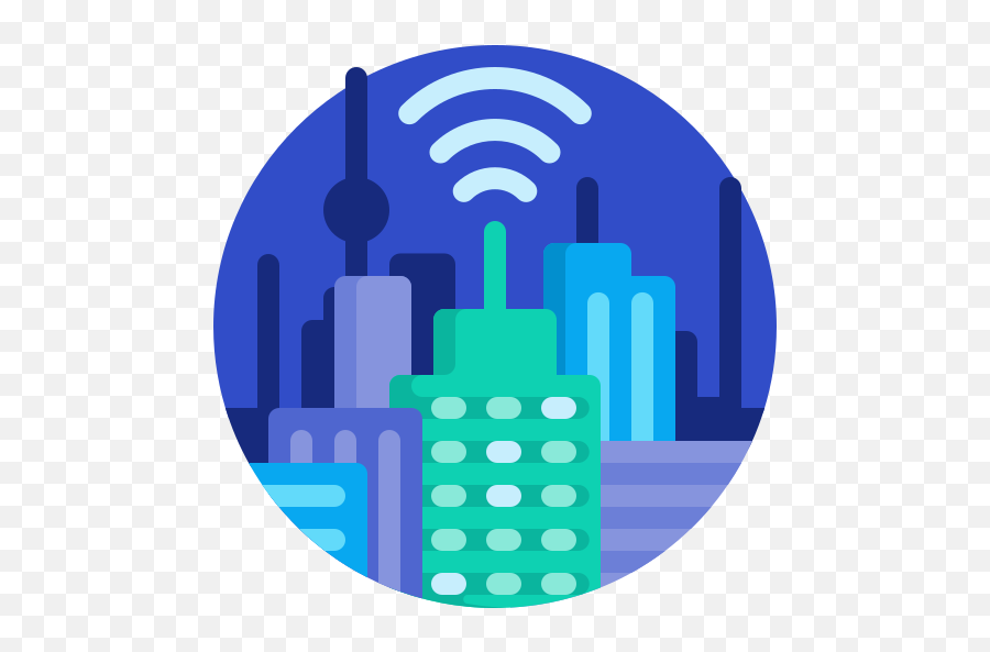 Smart City - Free Buildings Icons Smart City Flat Icon Emoji,City Icon Png