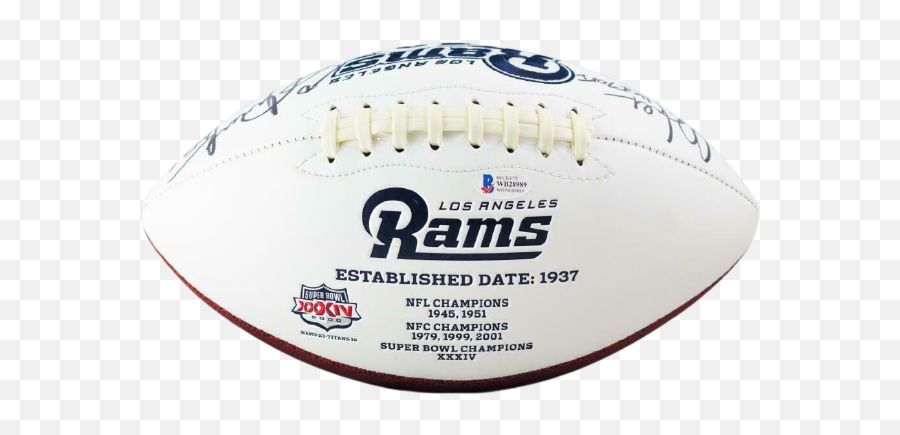 Marshall Faulk Los Angeles Rams Signed - For American Football Emoji,St Louis Rams Logo