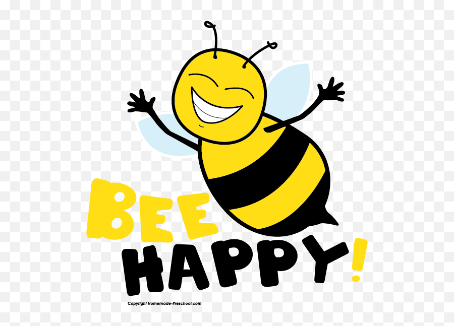 Cute Bee Clip Art Love Bees Cartoon - Bee Clipart Emoji,Bee Clipart