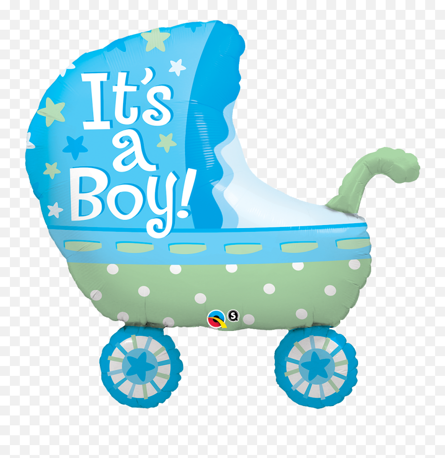 Green Clipart Baby Carriage - Baby Girl Balloons Png Emoji,Its A Girl Png