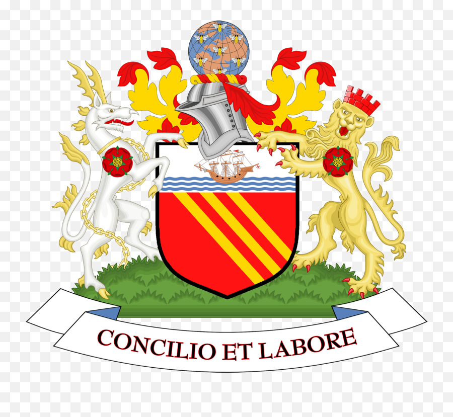 Coat Of Arms Of Manchester City Council - Manchester United Emoji,Manchester United Logo Png