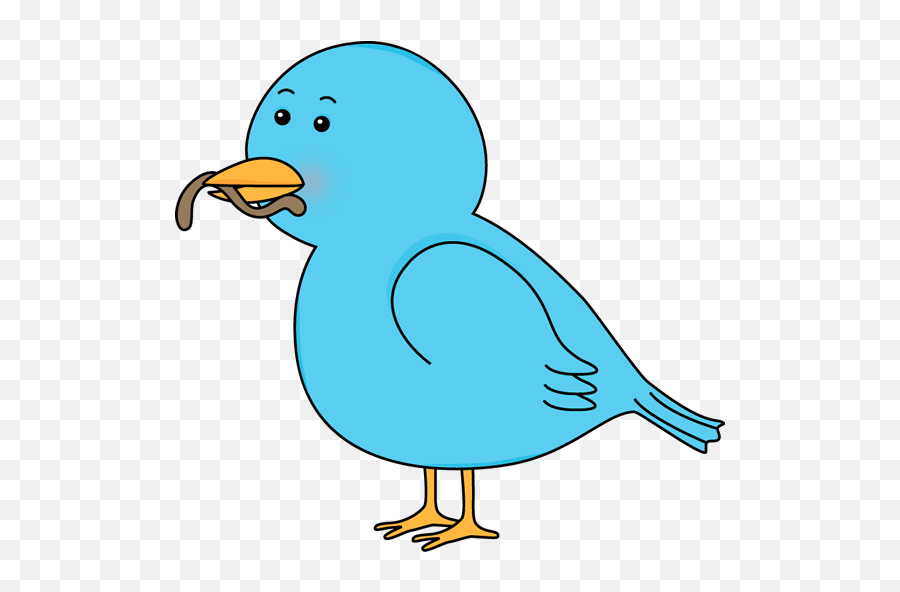 Bird Eating A Worm Clip Art - Worm Clip Art Bird Eating Worm Emoji,Eating Clipart