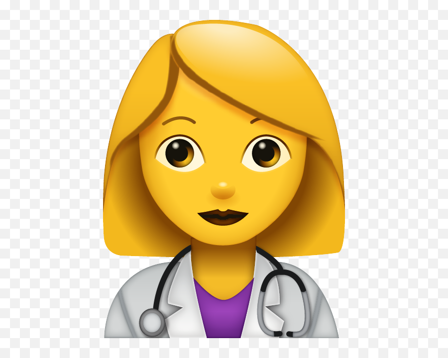 Doctor Emoji - Woman Doctor Emoji Funny Emoji Faces,Cool Emoji Png