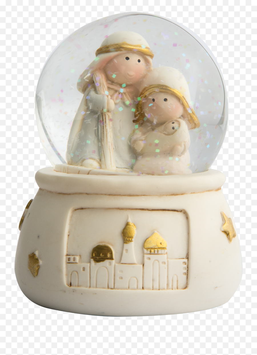 Download Childrenu0027s Nativity Snow Globe Mary Holding Baby Emoji,Baby Jesus Clipart