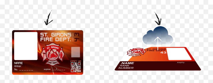 Custom Id Cards Designed By Professionals Emoji,Fire Department Logo Template