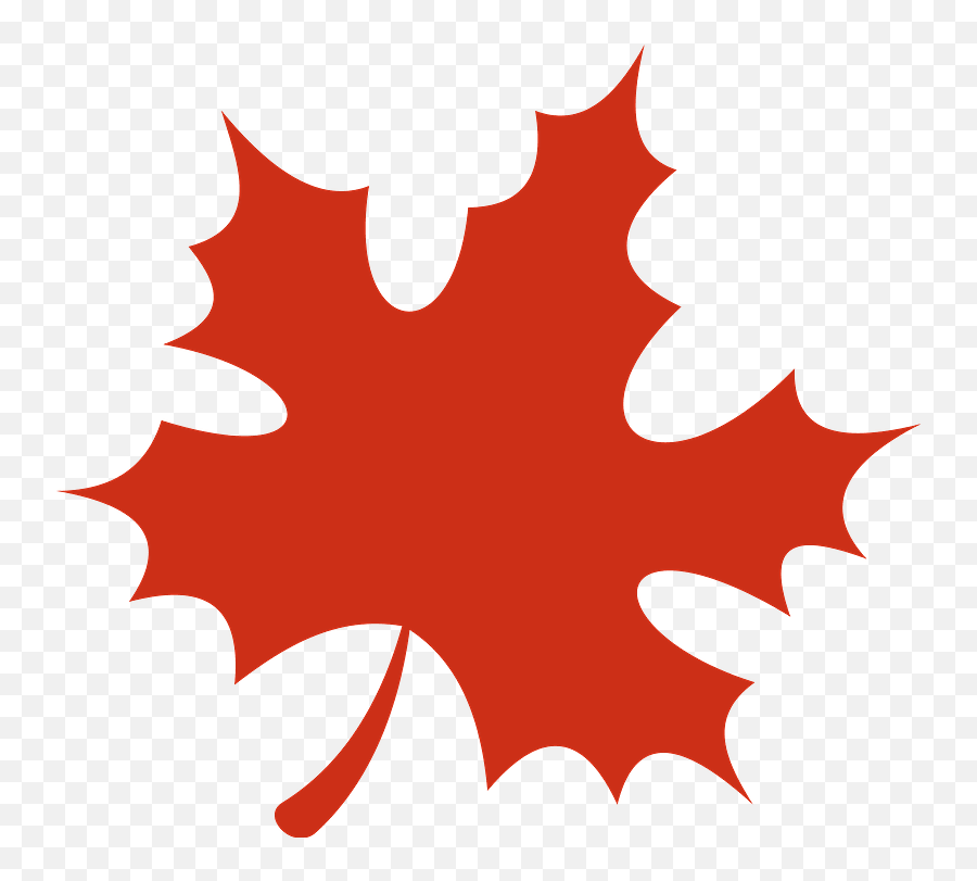 Red Maple Leaf Clipart - Art Emoji,Maple Leaf Clipart