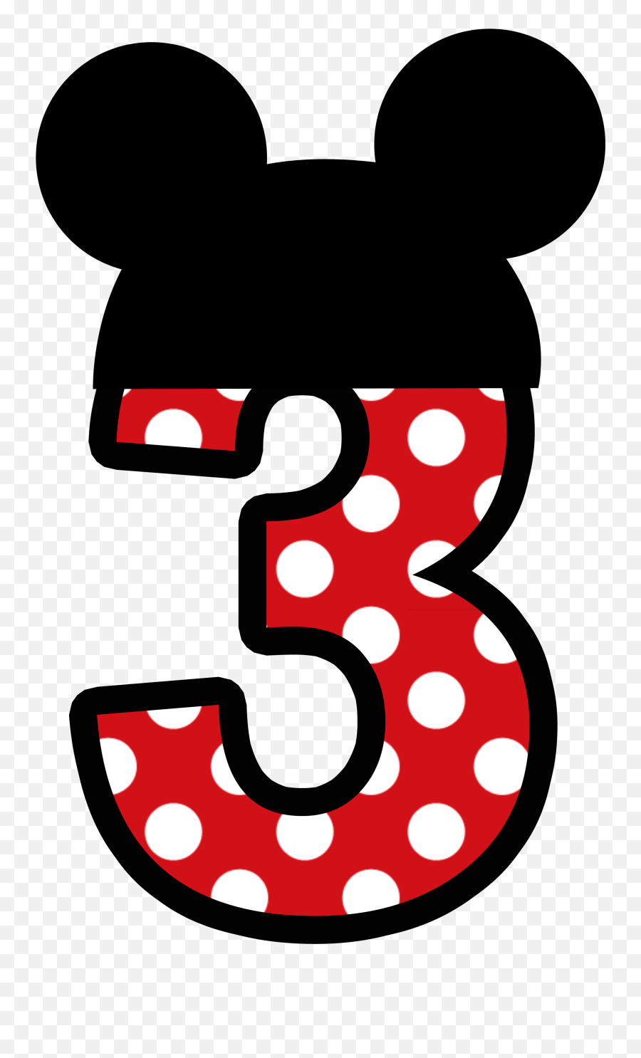Number 5 Mickey Mouse Transparent Png - Mickey Mouse 3 Emoji,Mickey Mouse Clipart