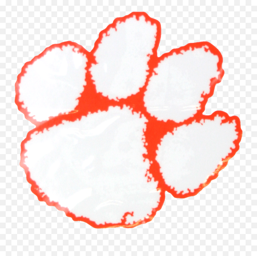 Sds Designs Clemson Tigers Paw Print - Clemson Tigers Emoji,Paw Print Transparent