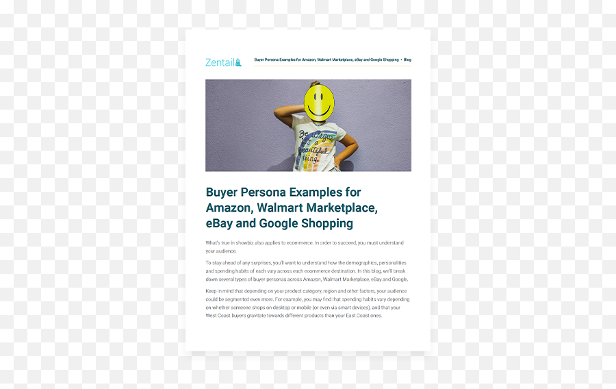 Buyer Personas For Amazon Walmart Ebay And Google - Buyer Persona Example For Fashion Emoji,Personas Png