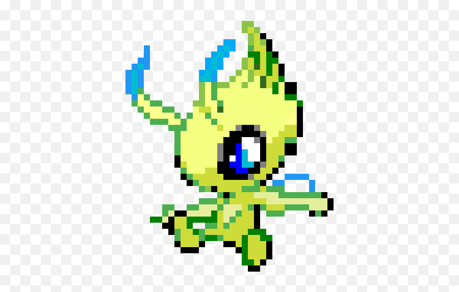 Pixilart - Pixel Pokemon Transparent Celebi Emoji,Celebi Png