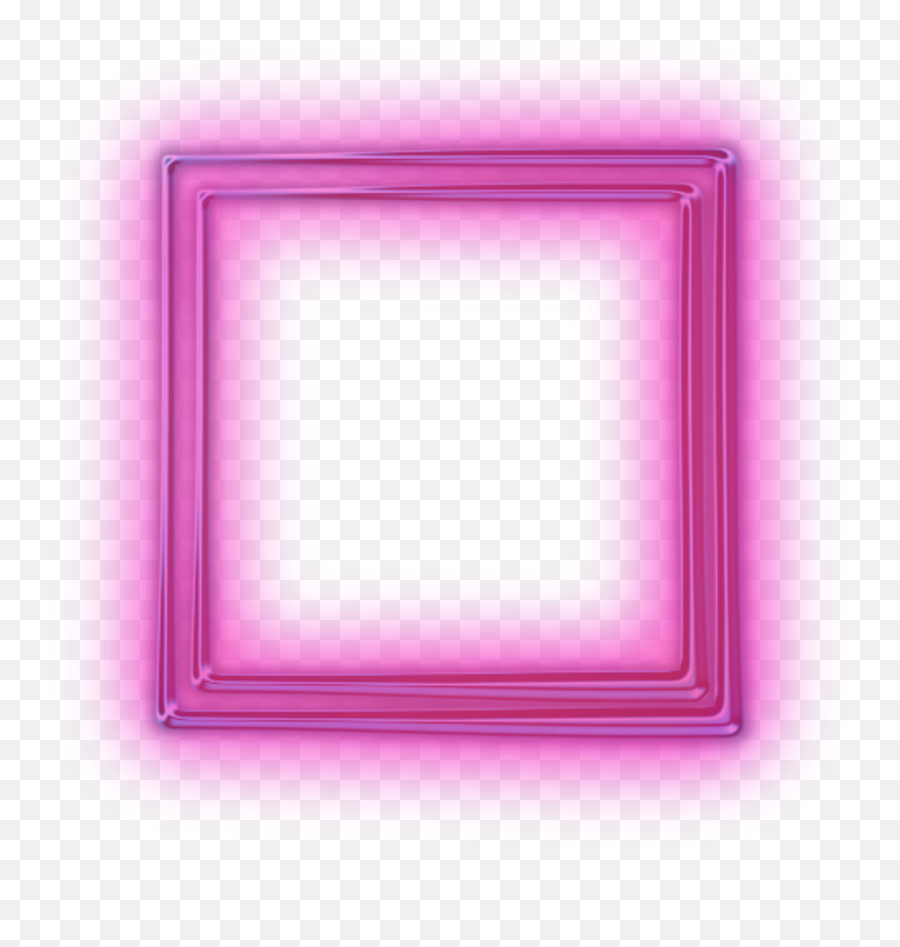 Download Neon Square Squares Kare Frame Emoji,Neon Border Png