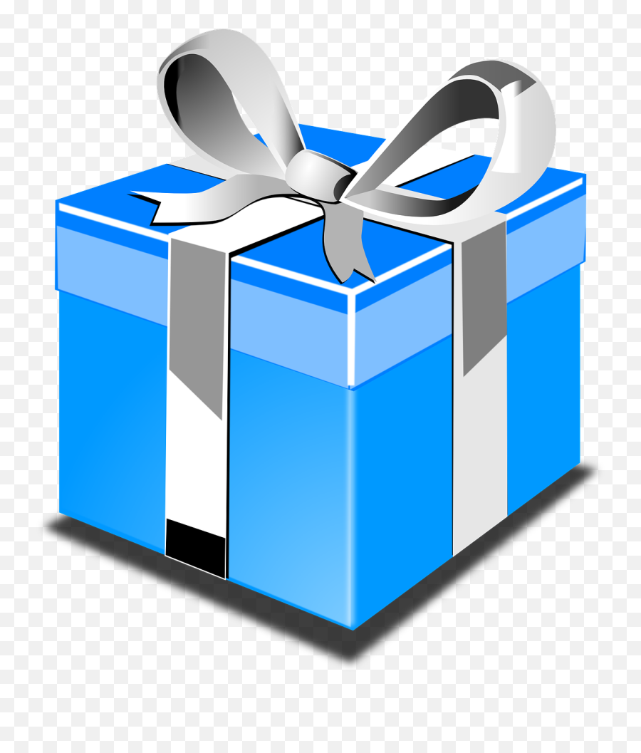 Gift Pictures Download Free Clip Art - Blue Gift Icon Png Emoji,Gift Clipart