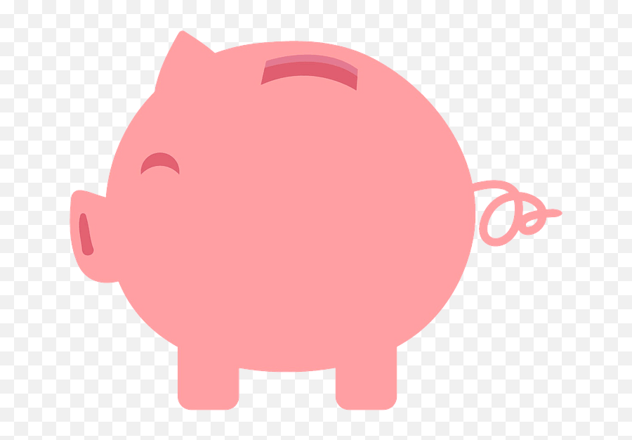 Cute Piggy Bank Clipart - Animal Figure Emoji,Bank Clipart