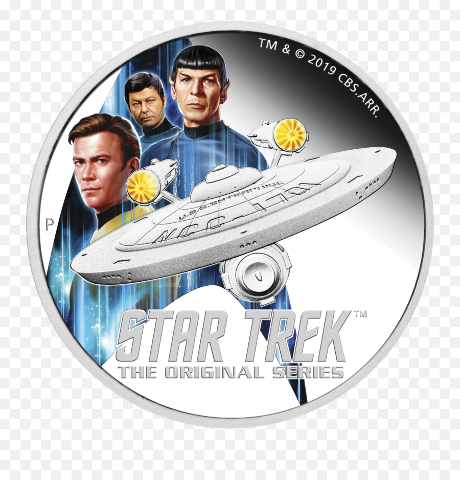 2019 Star Trek Enterprise U0026 Crew 2oz 2 Silver Proof Coin Emoji,Star Trek Enterprise Logo
