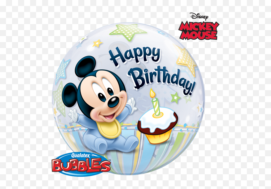 Download Inicio - Baby Mickey Mouse 1st Birthday Balloons Emoji,Baby Mickey Png