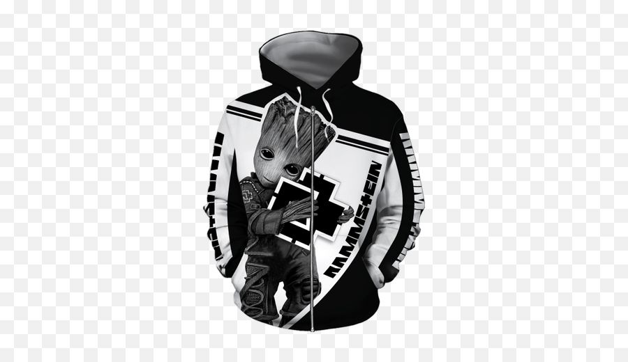 Baby Groot Rammstein 3d All Over Print Hoodie Emoji,Baby Groot Transparent