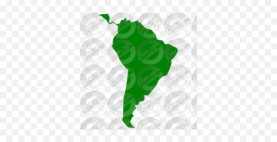 South America Stencil For Classroom Therapy Use - Great Language Emoji,America Clipart