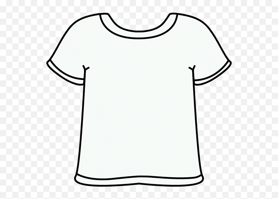 T Shirt Clip Art Transparent Background - Mycutegraphics Black And White Shirt Emoji,Tshirt Clipart