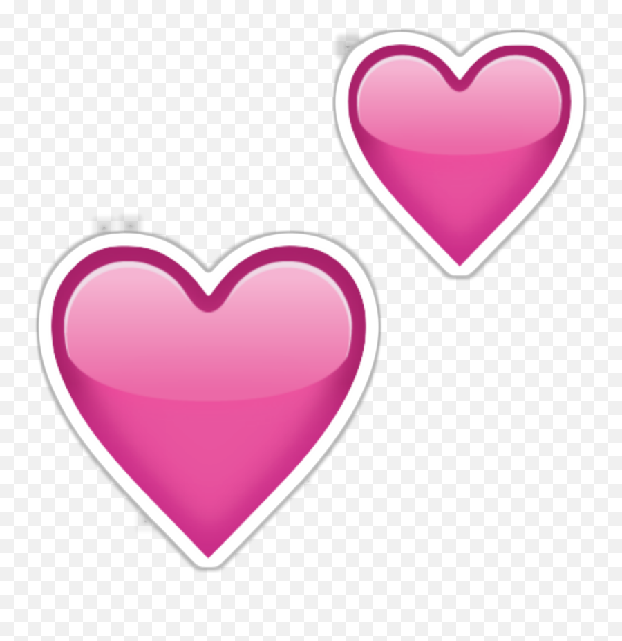 Emoji Heart Sticker Pink Png Image - Pink Heart Emoji Transparent Background,Heart Emoji Png