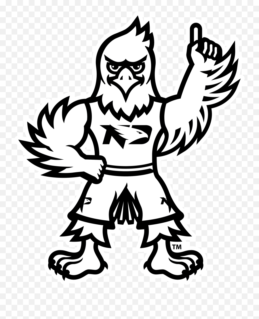 Logo Downloads - Und Fighting Hawks Logo Black And White Emoji,Fighting Sioux Logo