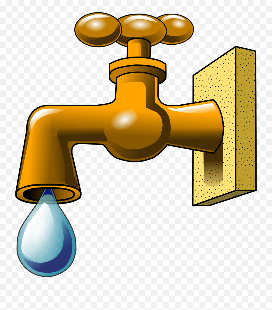 Dripping Faucet Clipart - Clipart Image Of Tap Emoji,Faucet Clipart