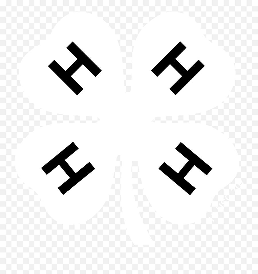 Download 4 H Logo White - Show Life 4 H Emoji,H Logo