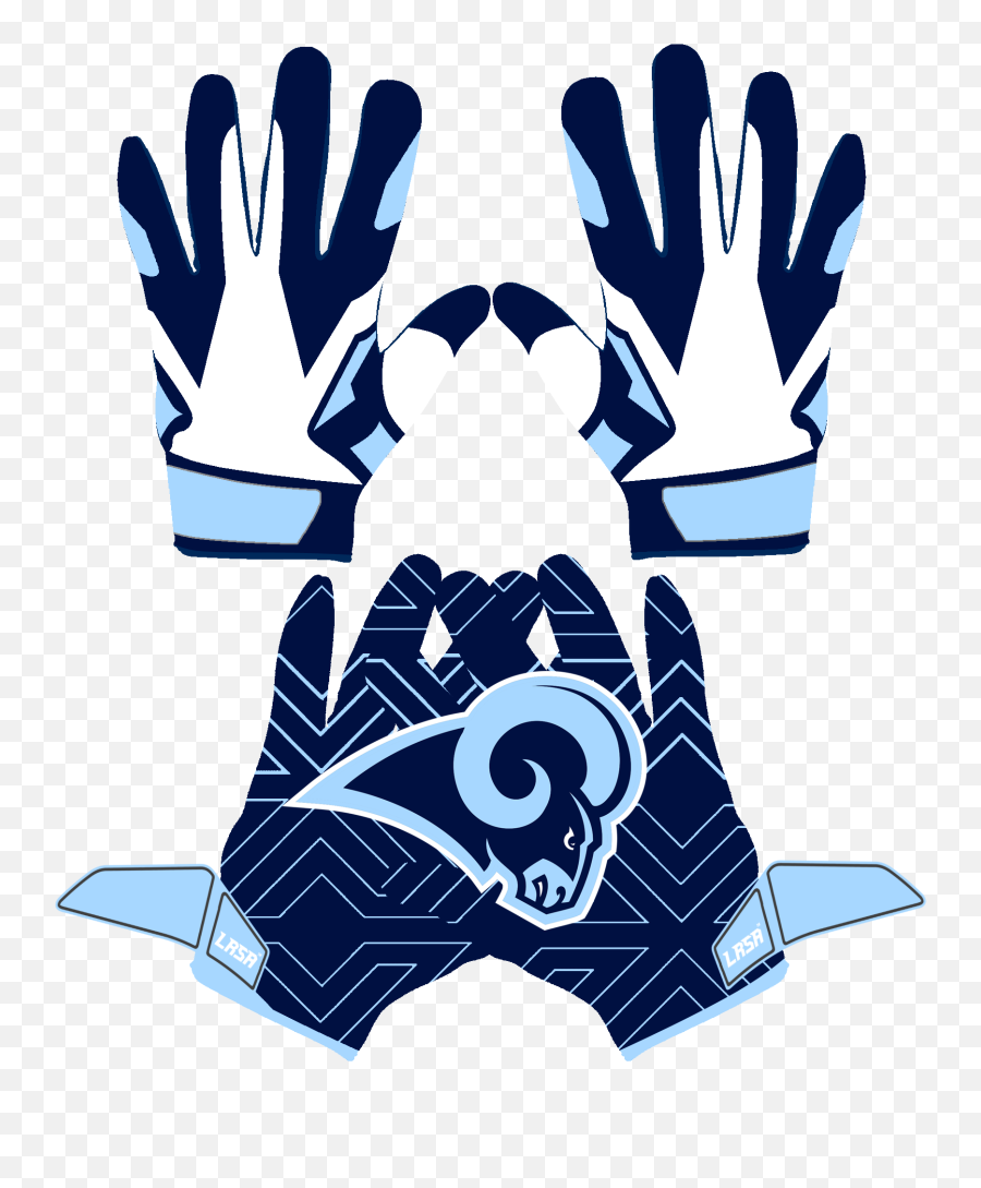 Gloves Clipart Football Glove - Football Gloves Clipart Emoji,Los Angeles Rams Logo