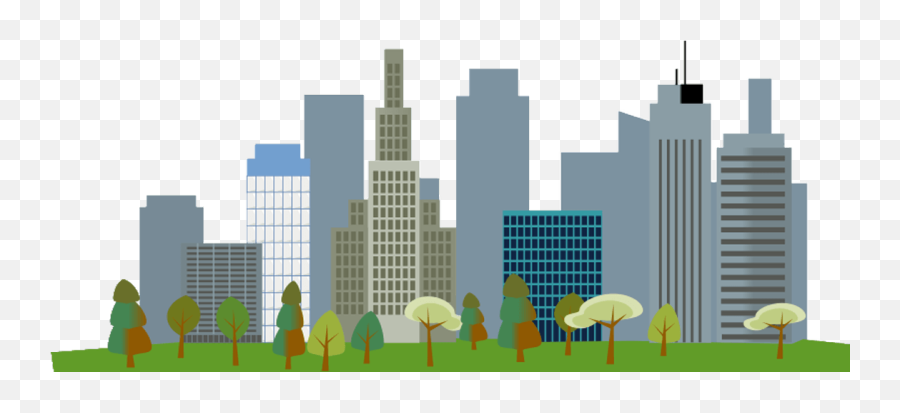 Skyline Clipart Building Infrastructure - Transparent City Clipart Png Emoji,Building Clipart