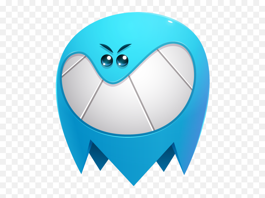 Download Blue Ghost Evil Smile - Eye Png Image With No Portable Network Graphics Emoji,Evil Smile Png