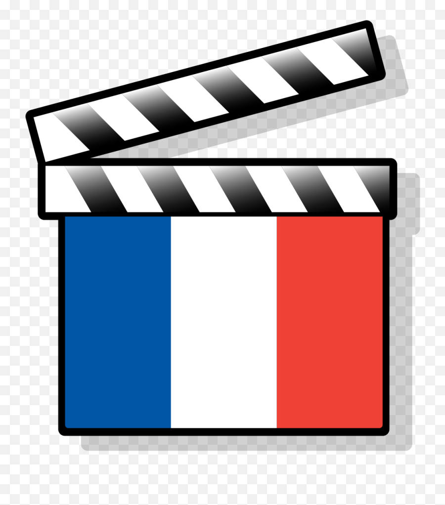 Clap Clipart Film - Clap Cinema France Transparent Cartoon Cinema Français Png Emoji,Clapboard Clipart