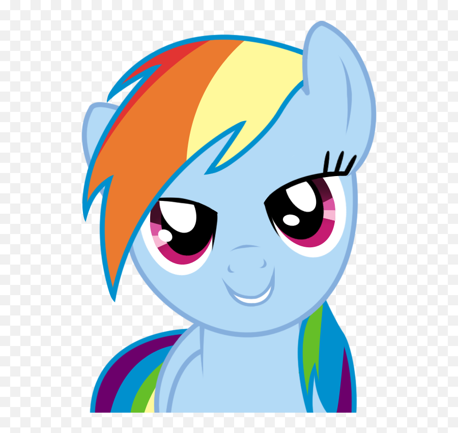 My Little Pony Rainbow Dash Cara - Pony Rainbow Dash Cara Emoji,Rainbow Dash Transparent
