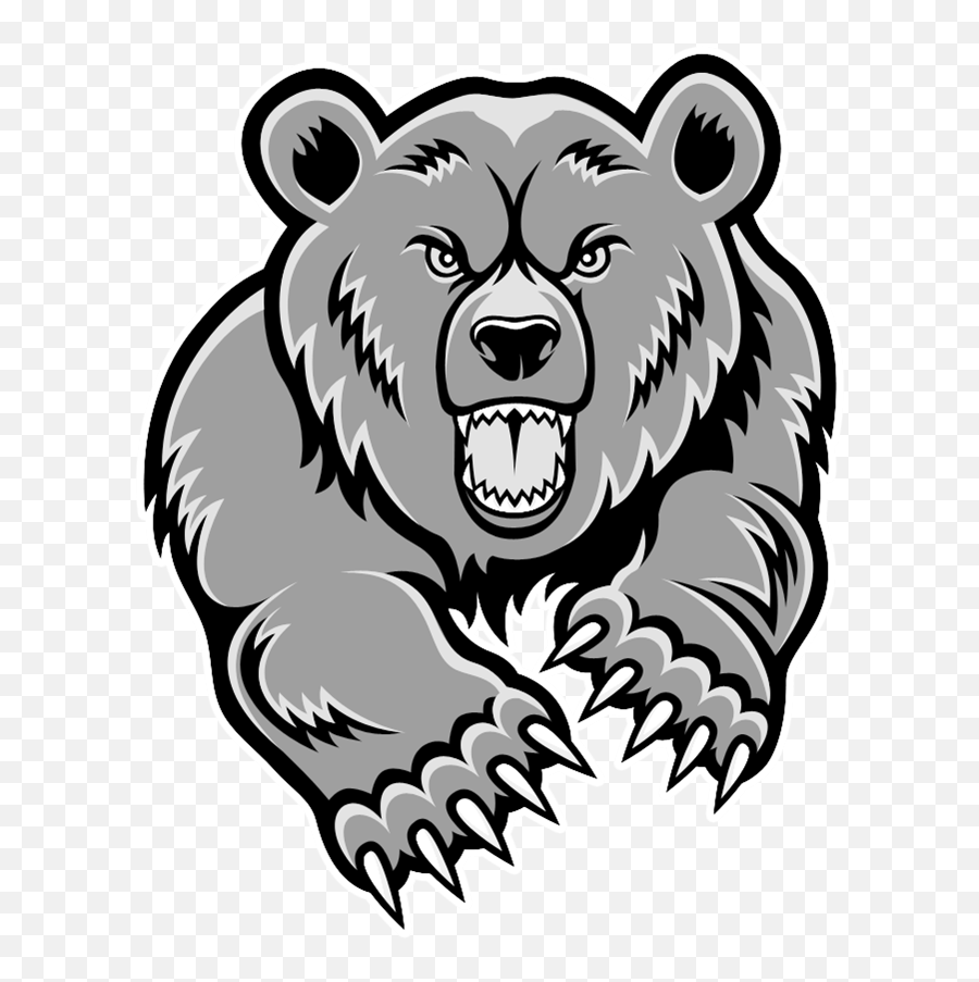 Transparent Grizzly Bear Clipart - Png Download Full Size Gaming Grizzly Bear Logo Emoji,Grizzly Bear Clipart